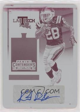 2016 Panini Contenders Draft Picks - [Base] - Printing Plate Magenta #136.2 - College Ticket Variation - Kenneth Dixon (Red Jersey) /1
