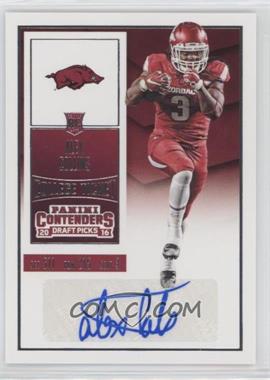 2016 Panini Contenders Draft Picks - [Base] #115.1 - College Ticket - Alex Collins (Red Pants)