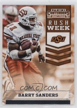 2016 Panini Contenders Draft Picks - Rush Week #18 - Barry Sanders