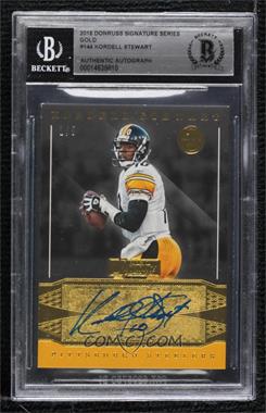 2016 Panini Donruss Signature Series - [Base] - Gold #144 - Kordell Stewart /5 [BGS Encased]