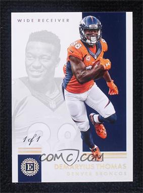 2016 Panini Encased - [Base] - Platinum #66 - Demaryius Thomas /1