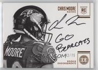 Rookie Endorsements - Chris Moore #/75