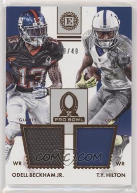 2016 Panini Encased - Pro Bowl Dual Materials #14 - Odell Beckham Jr., T.Y. Hilton /49