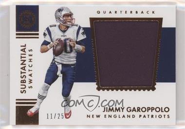 2016 Panini Encased - Substantial Swatches #10 - Jimmy Garoppolo /25