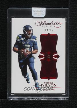 2016 Panini Flawless - [Base] - Ruby #70 - Russell Wilson /15 [Uncirculated]