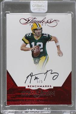 2016 Panini Flawless - Benchmarks Autographs - Ruby #BEAR - Aaron Rodgers /5 [Uncirculated]