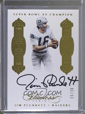 2016 Panini Flawless - Flawless Victors Autographs #FVJP - Jim Plunkett /20