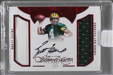 2016 Panini Flawless - Greats Dual Patch Autographs - Ruby #GPBF - Brett Favre /5 [Uncirculated]