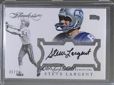 2016 Panini Flawless - Now and Then Signatures - Silver #NTSL - Steve Largent /20