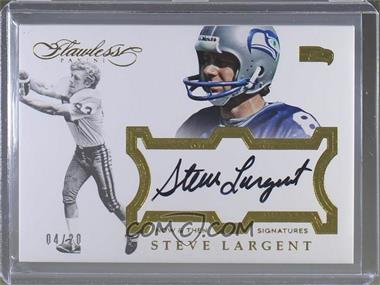 2016 Panini Flawless - Now and Then Signatures #NTSL - Steve Largent /20