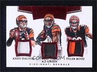 Andy Dalton, A.J. Green, Tyler Boyd #/5