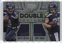 Jimmy Graham, Russell Wilson #/25