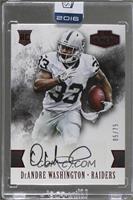 Rookie Autographs - DeAndre Washington [Uncirculated] #/75