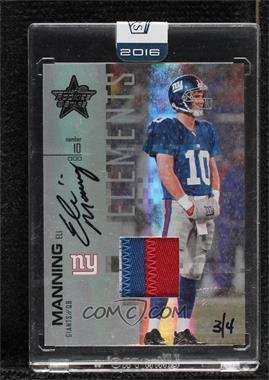 2016 Panini Honors - Recollection Collection #07LRS-105 - Eli Manning (2007 Leaf Rookies & Stars Longevity Materials) /4 [Buyback]