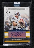 Philip Rivers (2008 Donruss Silver Signatures) [Uncirculated] #/17