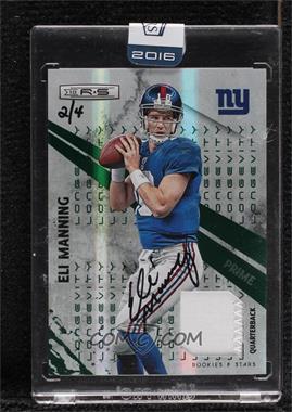 2016 Panini Honors - Recollection Collection #10PRS-96.1 - Eli Manning (2010 Panini Rookies & Stars Longevity Materials) /4 [Buyback]