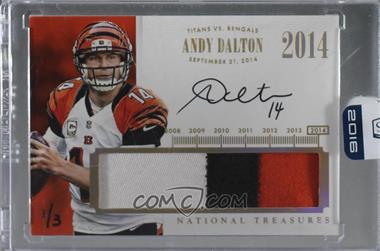 2016 Panini Honors - Recollection Collection #14NT-TNM-AD - Andy Dalton /3 [Buyback]