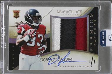 2016 Panini Honors - Recollection Collection #14PI-PRDF - Devonta Freeman (2014 Panini Immaculate) /1 [Buyback]