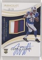 Rookie Patch Autographs - Jonathan Williams #/25