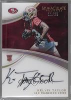 Rookie Autographs - Kelvin Taylor [Noted] #/25
