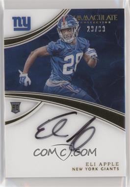 2016 Panini Immaculate Collection - [Base] #157 - Rookie Autographs - Eli Apple /99