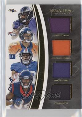 2016 Panini Immaculate Collection - Immaculate Quad Jerseys #DBPE - Kenneth Dixon, Devontae Booker, Paul Perkins, Tyler Ervin /30
