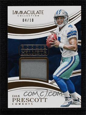 2016 Panini Immaculate Collection - Immaculate Rookie Helmets #DP - Dak Prescott /10