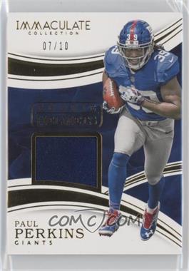 2016 Panini Immaculate Collection - Immaculate Rookie Helmets #PP - Paul Perkins /10