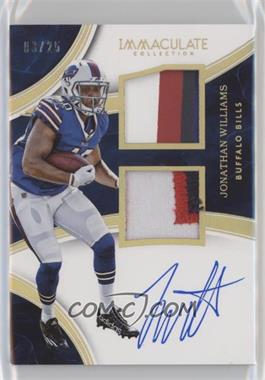 2016 Panini Immaculate Collection - Immaculate Signature Patches Rookie - Gold #JW - Jonathan Williams /25