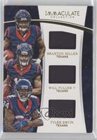 Braxton Miller, Will Fuller V, Tyler Ervin [EX to NM] #/49