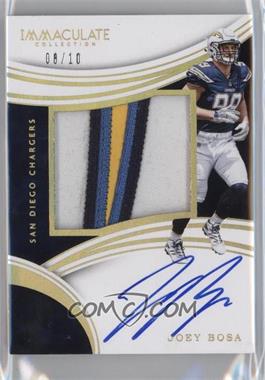 2016 Panini Immaculate Collection - Premium Patch Rookie Autographs - Gold #JB - Joey Bosa /10