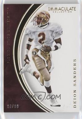 2016 Panini Immaculate Collection Collegiate - [Base] #17 - Deion Sanders /99