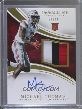 2016 Panini Immaculate Collection Collegiate - Rookie Patch Autographs #110 - Michael Thomas /99