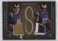 Jared Goff, Pharoh Cooper #/8