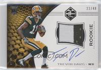 Rookie Patch Autographs - Trevor Davis #/25