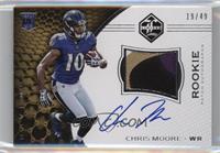 Rookie Patch Autographs - Chris Moore #/49