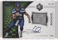 Rookie Patch Autographs - C.J. Prosise [EX to NM] #/49