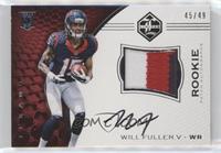 Rookie Patch Autographs - Will Fuller V #/49