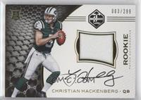 Rookie Patch Autographs - Christian Hackenberg #/299