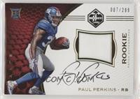Rookie Patch Autographs - Paul Perkins #/299