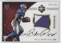 Rookie Patch Autographs - Paul Perkins #/299