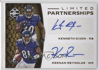 2016 Panini Limited - Limited Partnership Dual Autographs #LPD-BAL - Keenan Reynolds, Kenneth Dixon /49