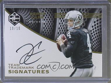 2016 Panini Limited - Team Trademark Signatures #TT-DCR - Derek Carr /10