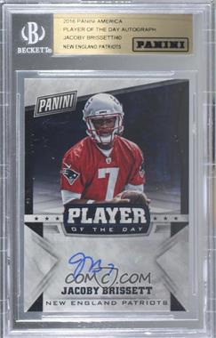 2016 Panini NFL Player of the Day - Autographs #JB - Jacoby Brissett /40 [BGS Encased]