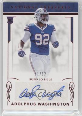 2016 Panini National Treasures - [Base] - Red Jersey Number #146 - Rookie Signatures - Adolphus Washington /92