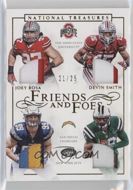 2016 Panini National Treasures - Friends and Foes Quad - Prime #22 - Joey Bosa, Devin Smith /25
