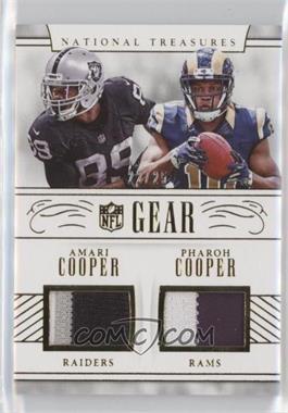 2016 Panini National Treasures - NFL Gear Combo - Prime #24 - Amari Cooper, Pharoh Cooper /25