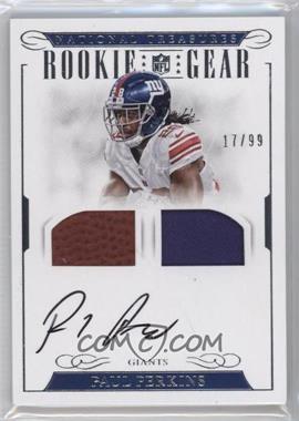 2016 Panini National Treasures - Rookie NFL Gear Dual Materials Signatures #34 - Paul Perkins /99