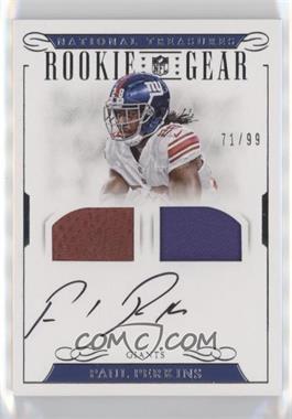 2016 Panini National Treasures - Rookie NFL Gear Dual Materials Signatures #34 - Paul Perkins /99