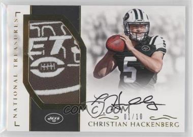 2016 Panini National Treasures - Rookie RPS Material Signatures - Gold #RMS-CH - Christian Hackenberg /10